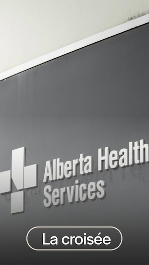 Une pancarte de Services de santé Alberta.