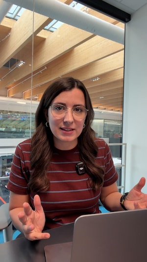 La journaliste pour Radio-Canada à Montréal, Géraldine Martin