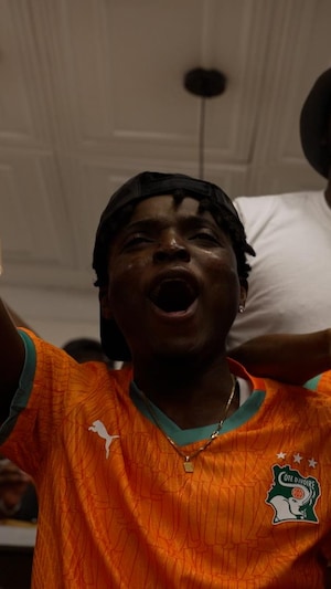 Un supporteur de la Côte d'Ivoire.