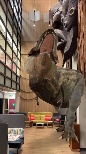 Le tyrannosaure Scotty le T-Rex désormais en réalité virtuelle augmentée.