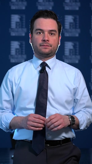 Le correspondant parlementaire à l'Assemblée nationale pour Radio-Canada, Mathieu Gohier