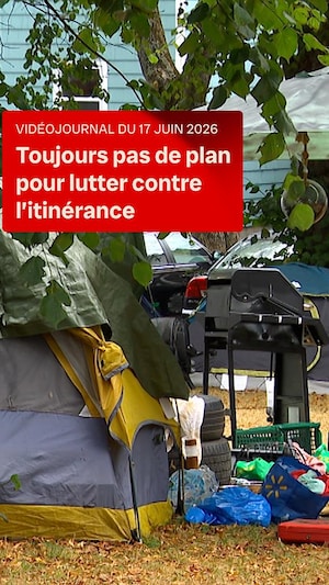 Un campement de personnes itinérantes.