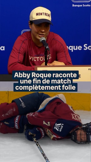 Abby Roque en entrevue. 