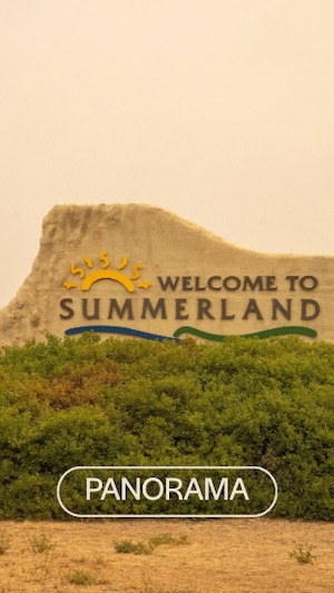 L'entrée de ville de Summerland.