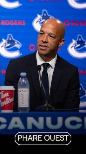 Manny Malhotra, nouvel entraîneur-chef des Canucks de Vancouver, discute de l'avenir de l'équipe.