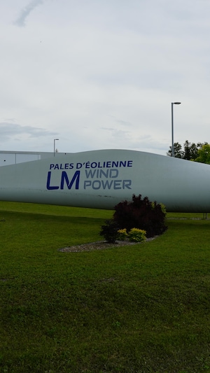 L'usine LM Wind Power à Gaspé.