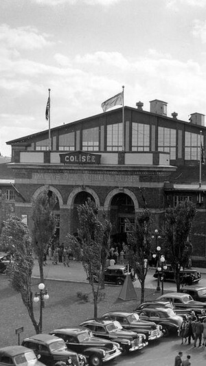 Photo d'archive du Colisée de Québec en 1946.