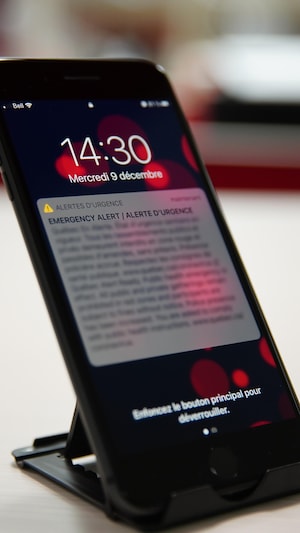 Alerte du gouvernement, 9 décembre 2020 à 14h30.