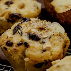 Gros plan sur les muffins.