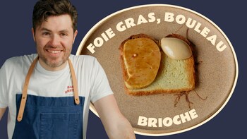 Julie Masia et le foie gras, bouleau, brioche du Arvi