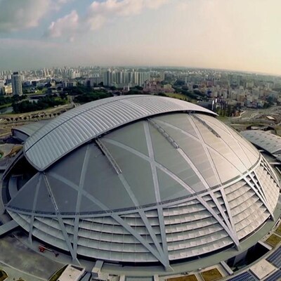 Le stade national de Singapour.