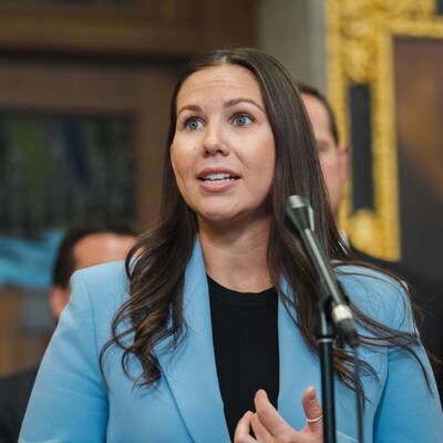 Kristina Michaud en chambre à Ottawa.