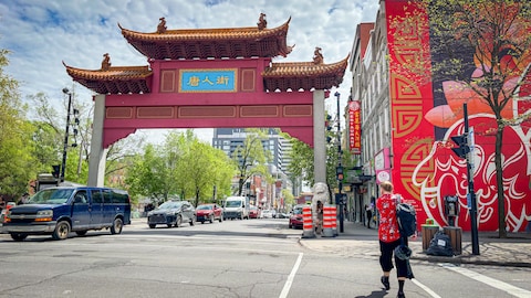 L'entrée du quartier chinois de Montréal.