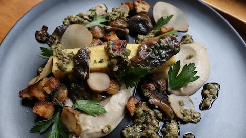 L'assiette de polenta frite de la Buvette Scott.