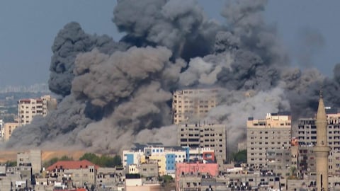 Une explosion dans une ville de Palestine.