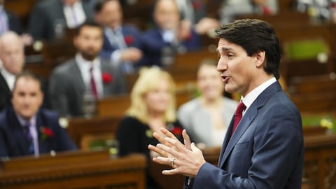 Prime Minister Justin Trudeau said Canada shares 'an enormous border' with the United States and 'we're not going to start arming or putting fences on it.'