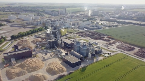 Vue aérienne de la bioraffinerie de Bazancourt-Pomacle.