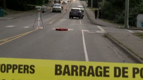 Jaeheon Shim, known as Eric, died after he was hit at this intersection in Nanaimo, B.C., in March 2019. (CHEK News)