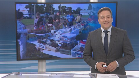 Janic Godin anime Le téléjournal Acadie du 24 septembre.