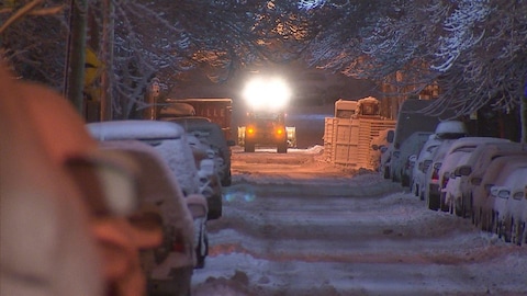 Tempête de neige à Montréal