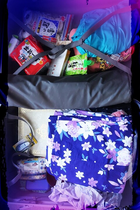 Dans la valise de la Japonaise Naoko Matsumoto