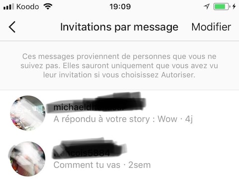 Des inconnus tentent d'hameçonner de jeunes femmes sur Instagram. Des inconnus tentent d'hameçonner de jeunes femmes sur Instagram.