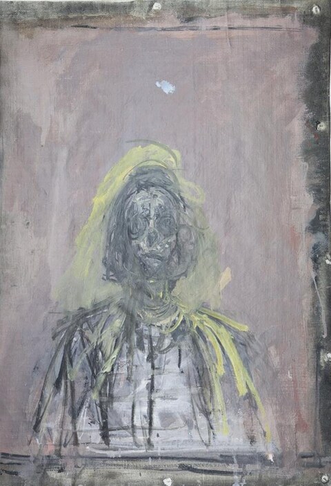 Alberto Giacometti, Annette, 1952. Huile sur toile, 57 x 43 cm Alberto Giacometti, Annette, 1952. Huile sur toile, 57 x 43 cm