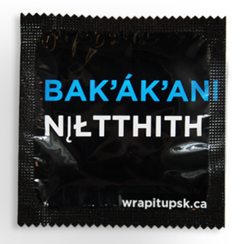Un condom en langue dénée Un condom en langue dénée