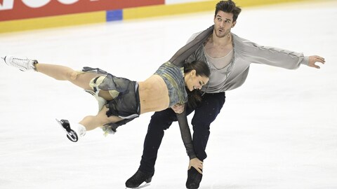 Laurence Fournier Beaudry et Nikolaj Sorensen présentent leur programme libre. 