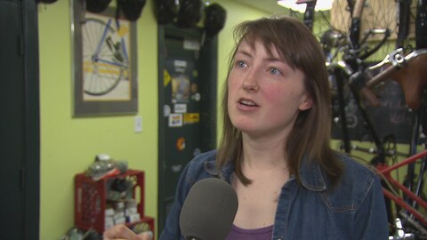 Krystia Cowling, directrice générale de La Bikery de Moncton. Krystia Cowling, directrice générale de La Bikery de Moncton.