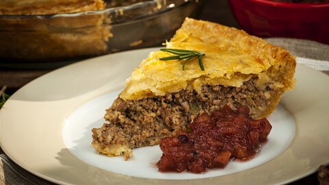 La tourtière, est un mets traditionnel du temps des fêtes