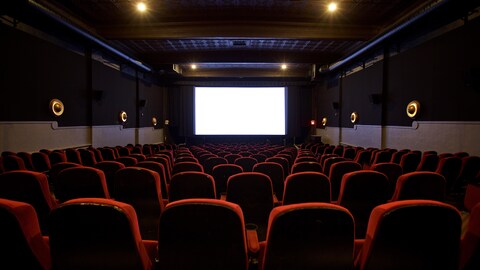 La salle de projection du cinéma Fox à Toronto.