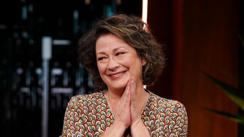 Anick Lemay
 sur le plateau de Bonsoir bonsoir!