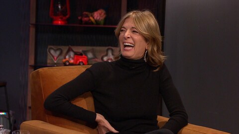 Anne-Marie Cadieux sur le plateau de silence on joue.
