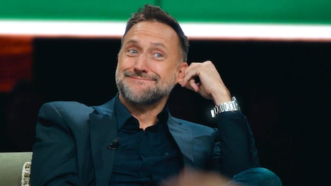 Jean-Michel Dufaux sur le plateau de Je t'attendais.