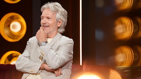 La production est encore jeune / Catherine Bilodeau Claude Meunier sur le plateau de Bonsoir bonsoir.