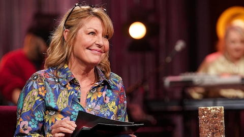 La production est encore jeune / Karine Dufour Marie-Chantal Perron est sur le plateau de Bonsoir bonsoir.