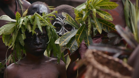 Des enfants en Nouvelle-Guinée