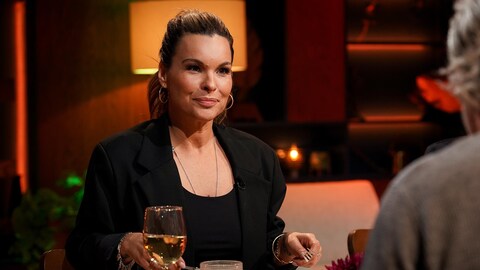 Kim Rusk sur le plateau de Bonsoir bonsoir!