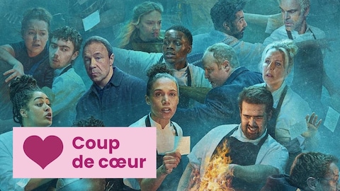Visuel promotionnel de la série Le cook  (v.f. Boiling Point) avec Stephen Graham et Vinette Robinson.