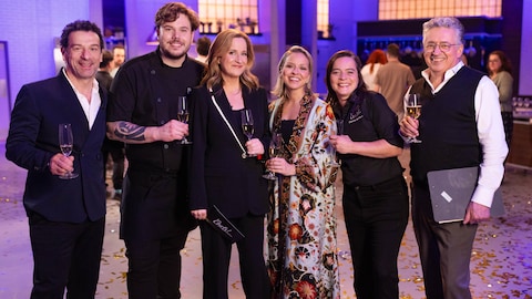 Pasquale Vari, Yoann, Elyse Marquis, Isabelle-Deschamps-Plante, Colombe St-Pierre et Normand Laprise.