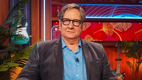 Robert Lepage sur le plateau.