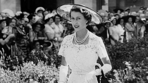La reine Élisabeth II en Australie, en1954.