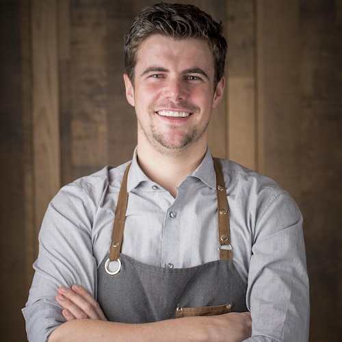 Portrait du chef Arnaud Marchand. 