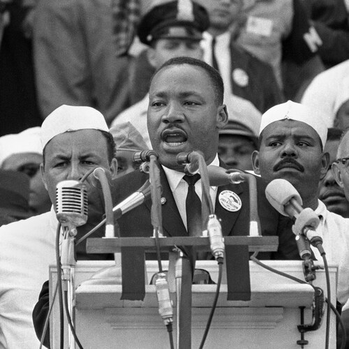 Martin Luther King a prononcé son célèbre discours « I have a dream » le 29 mars 1963, au mémorial de Lincoln, à Washington.