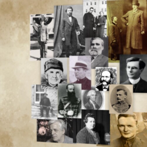 Portraits de personnages francophones influents dans l’histoire de la Saskatchewan.