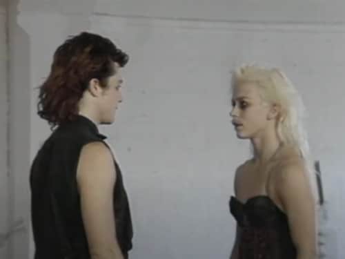 La danseuse Louise Lecavalier et le danseur Marc Béland de La La La Human Steps répètent la chorégraphie Human Sex d'Édouard Lock en 1985