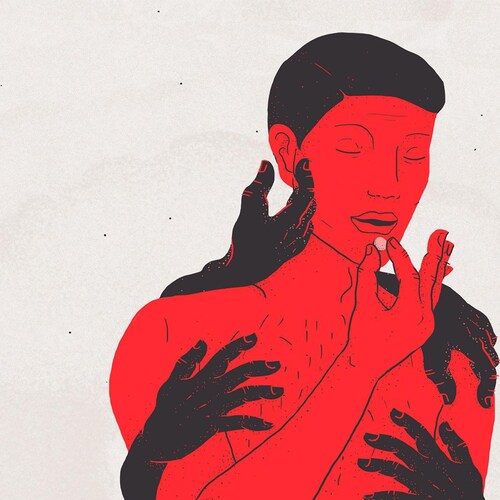 Une illustration d'un homme qui s'apprête à consommer de la drogue.