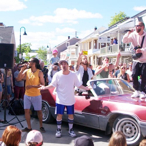 Le groupe Alaclair Ensemble au Festif de Baie St-Paul.