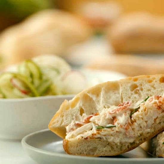 Sandwich au crabe du Québec de Caroline Dumas.